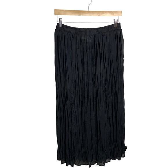 Best American Clothing Co Vintage Sheer Crinkled Maxi Skirt Size L - Picture 2 of 6